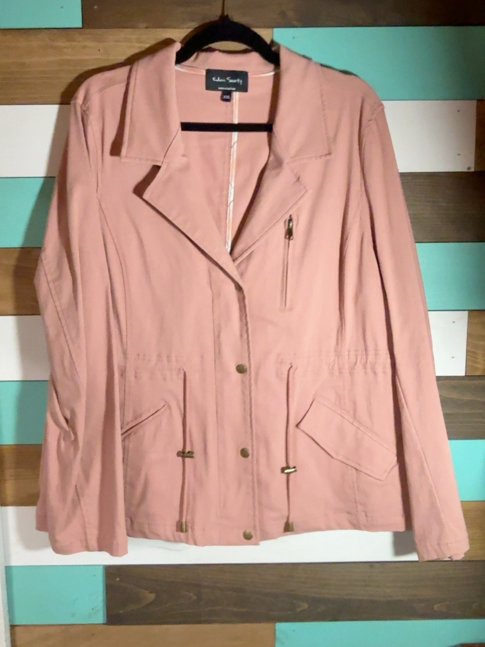 Eden Society Dusty Rose Moto Utility Jacket